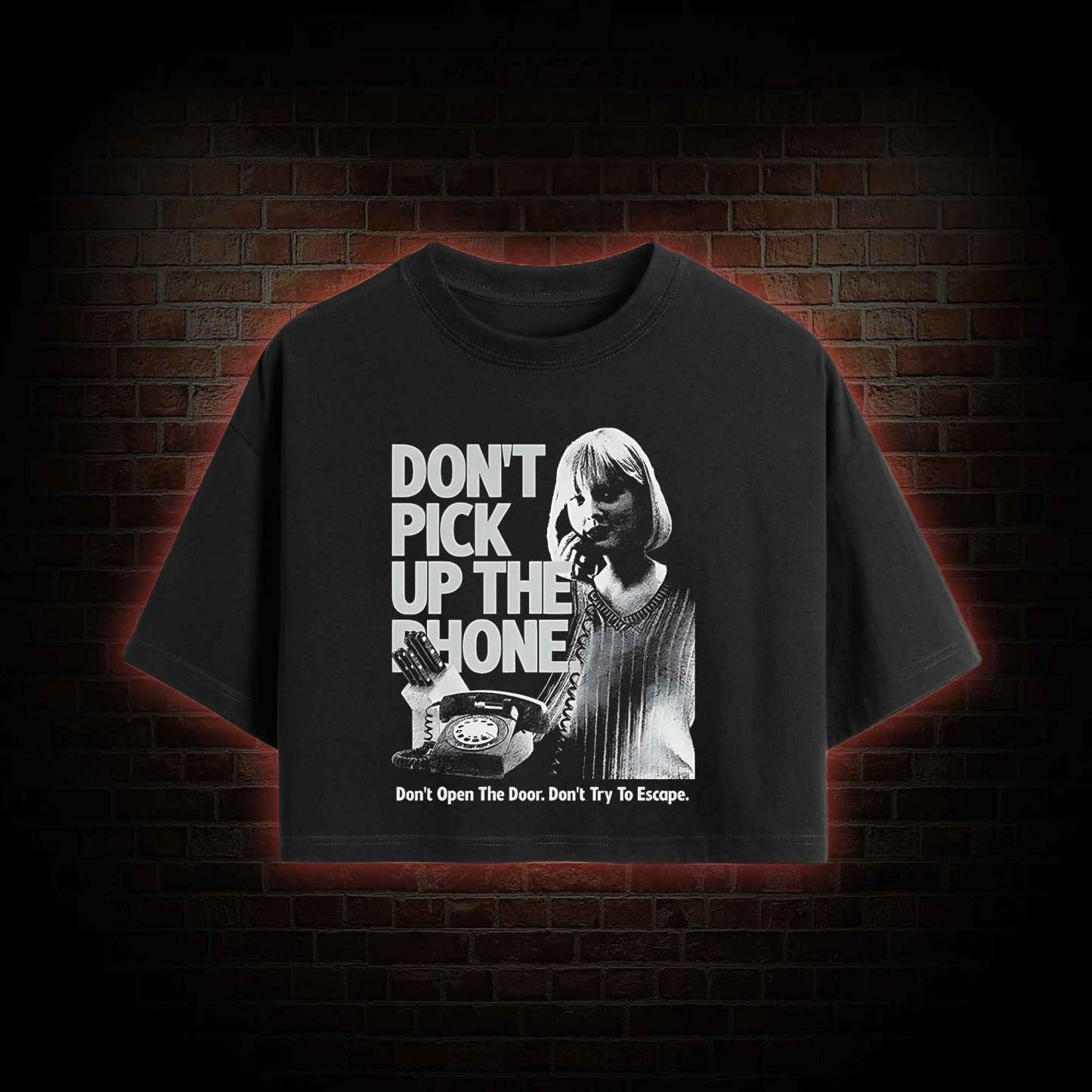 Don't Pick Up The Phone Crop Top