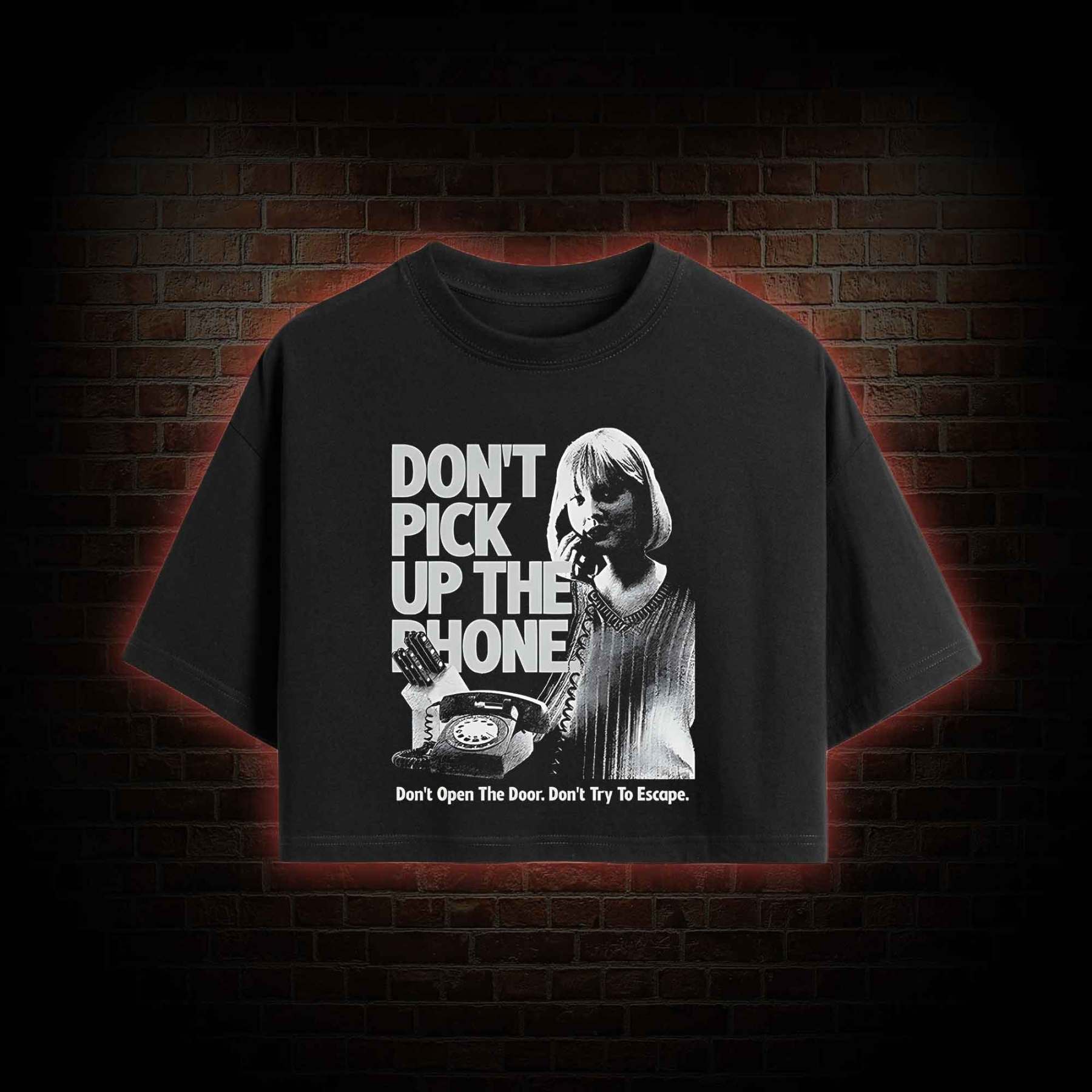 Don't Pick Up The Phone Crop Top