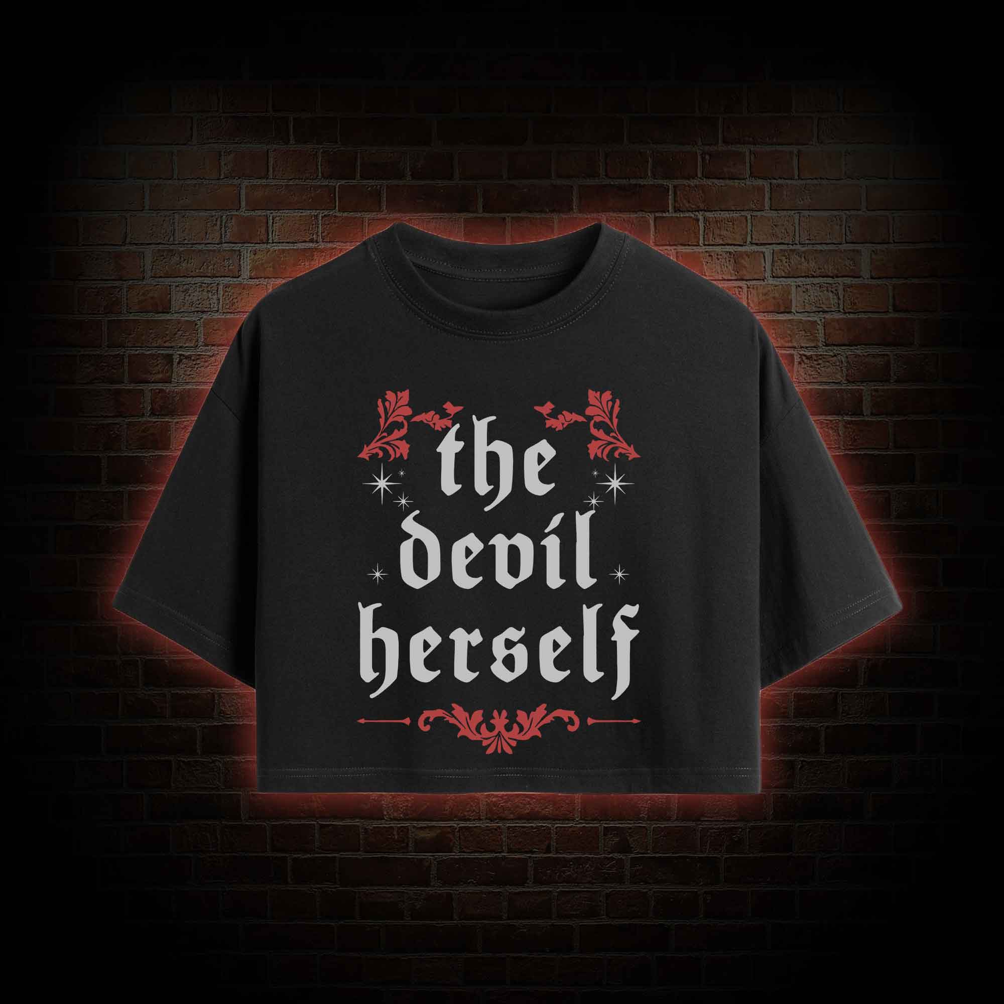 The Devil Herself Crop Top