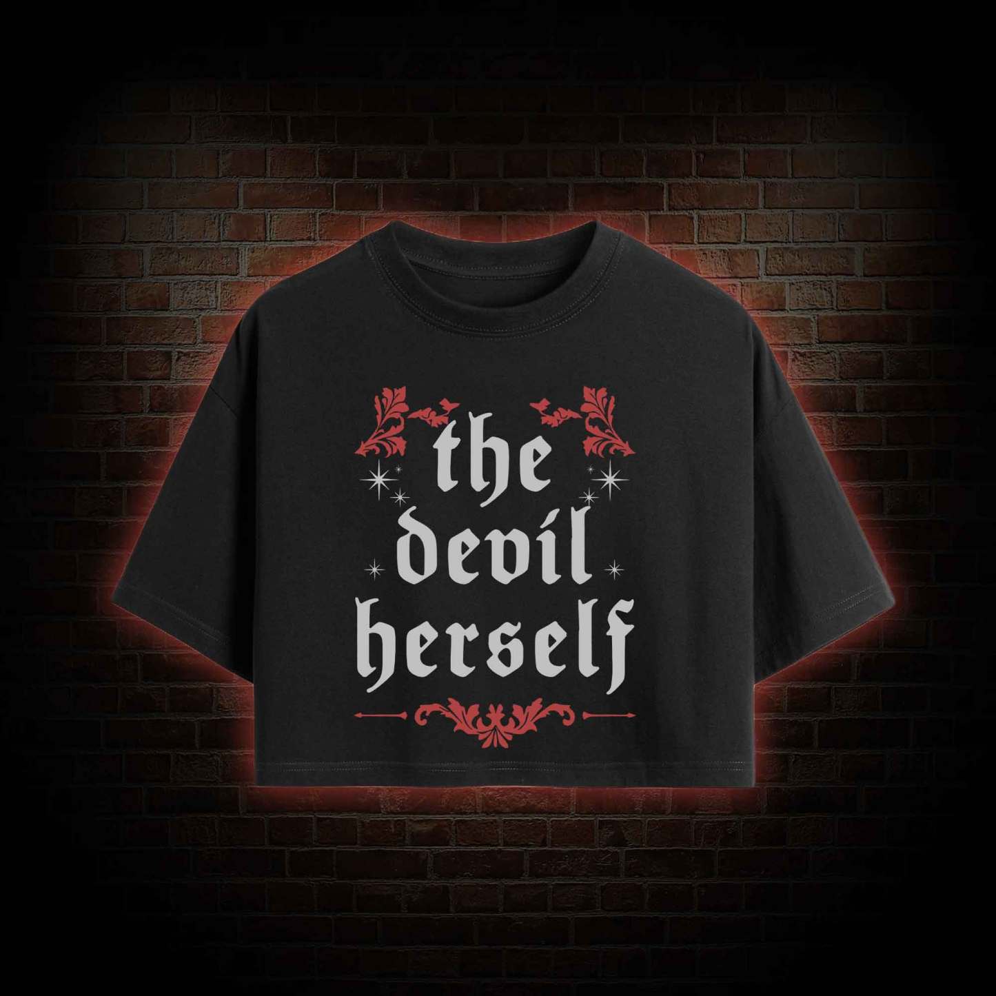 The Devil Herself Crop Top