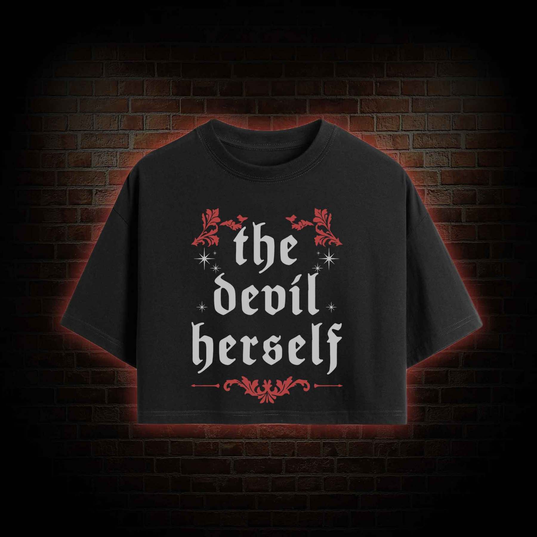 The Devil Herself Crop Top