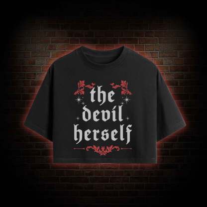 The Devil Herself Crop Top