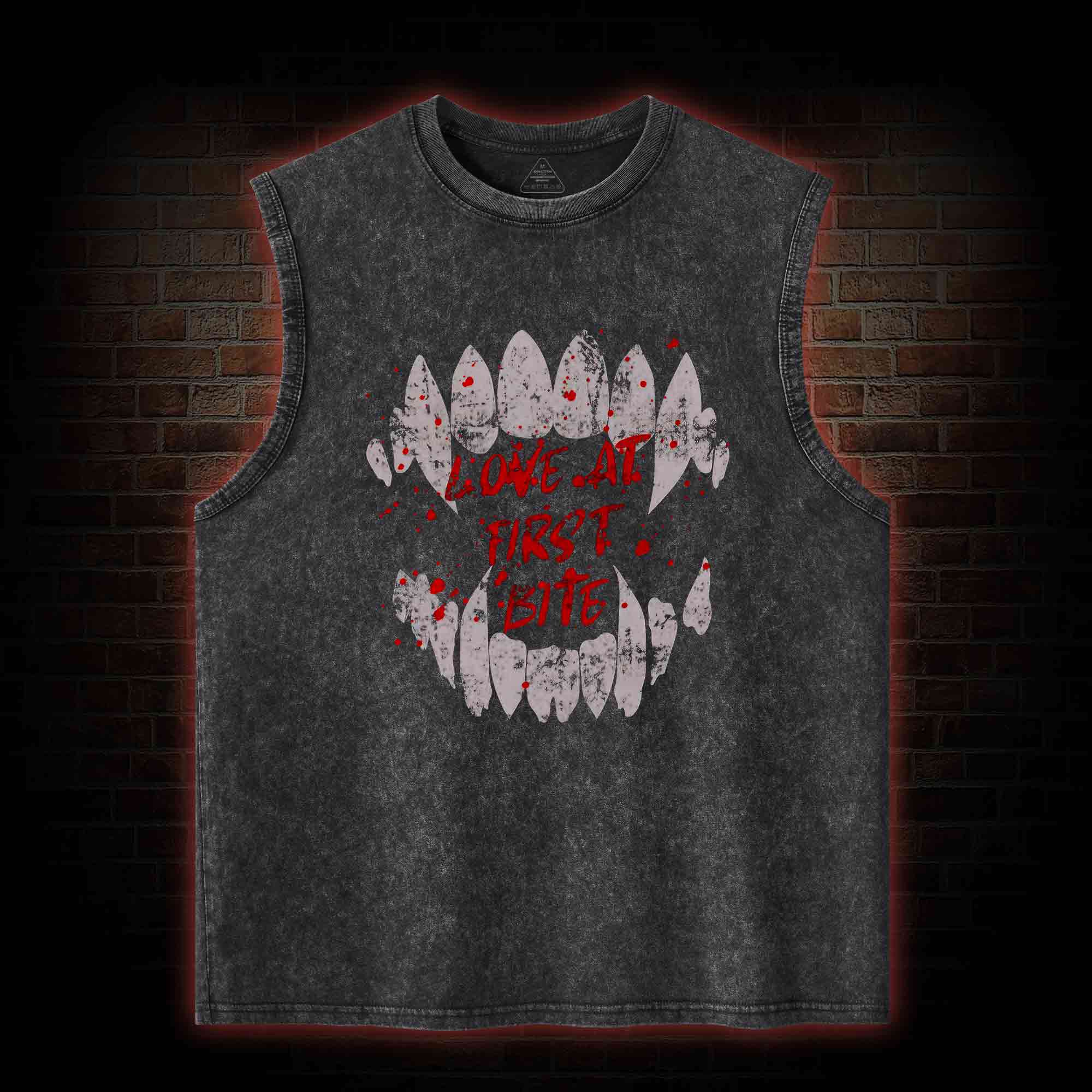 Love at First Bite Washed Tank Top