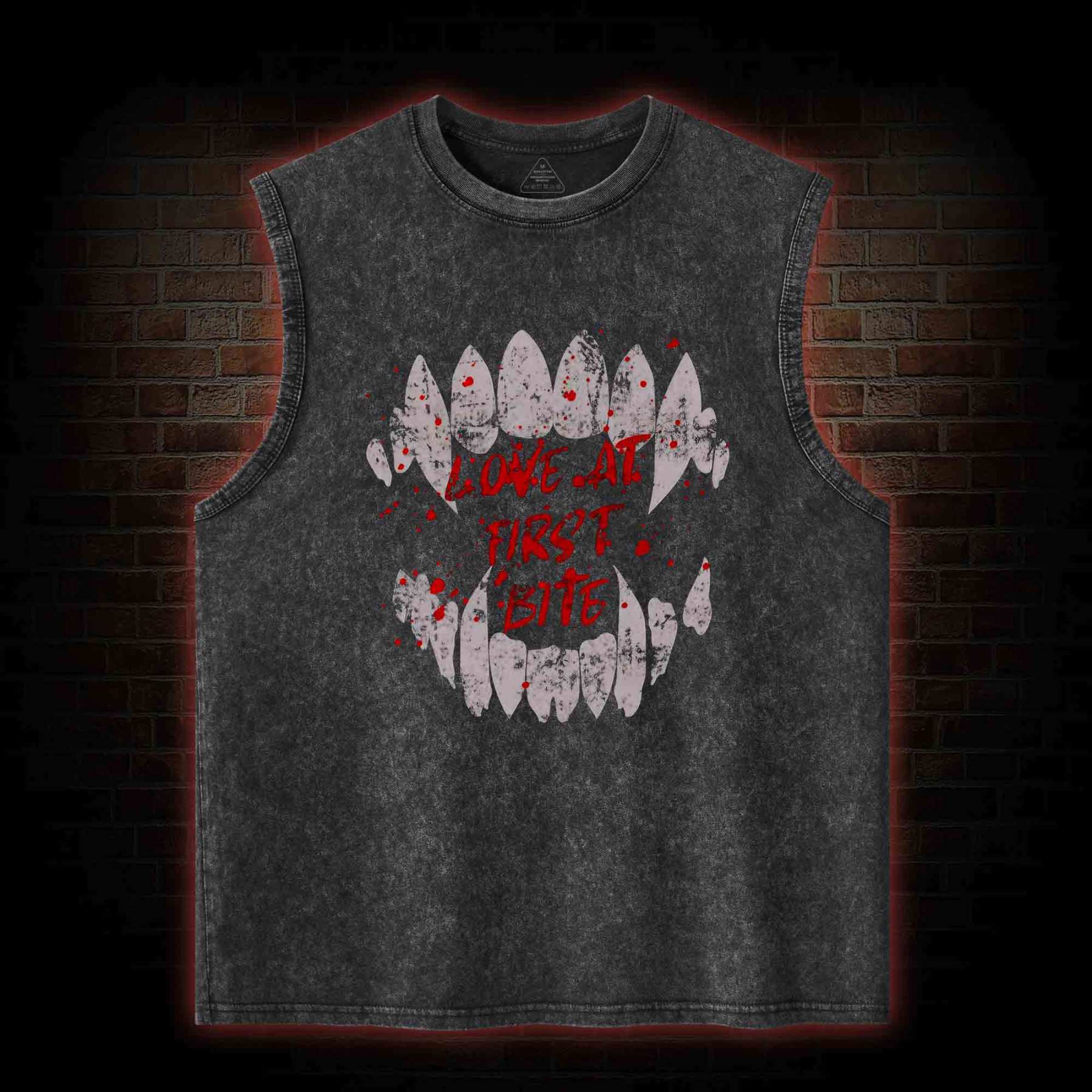Love at First Bite Washed Tank Top