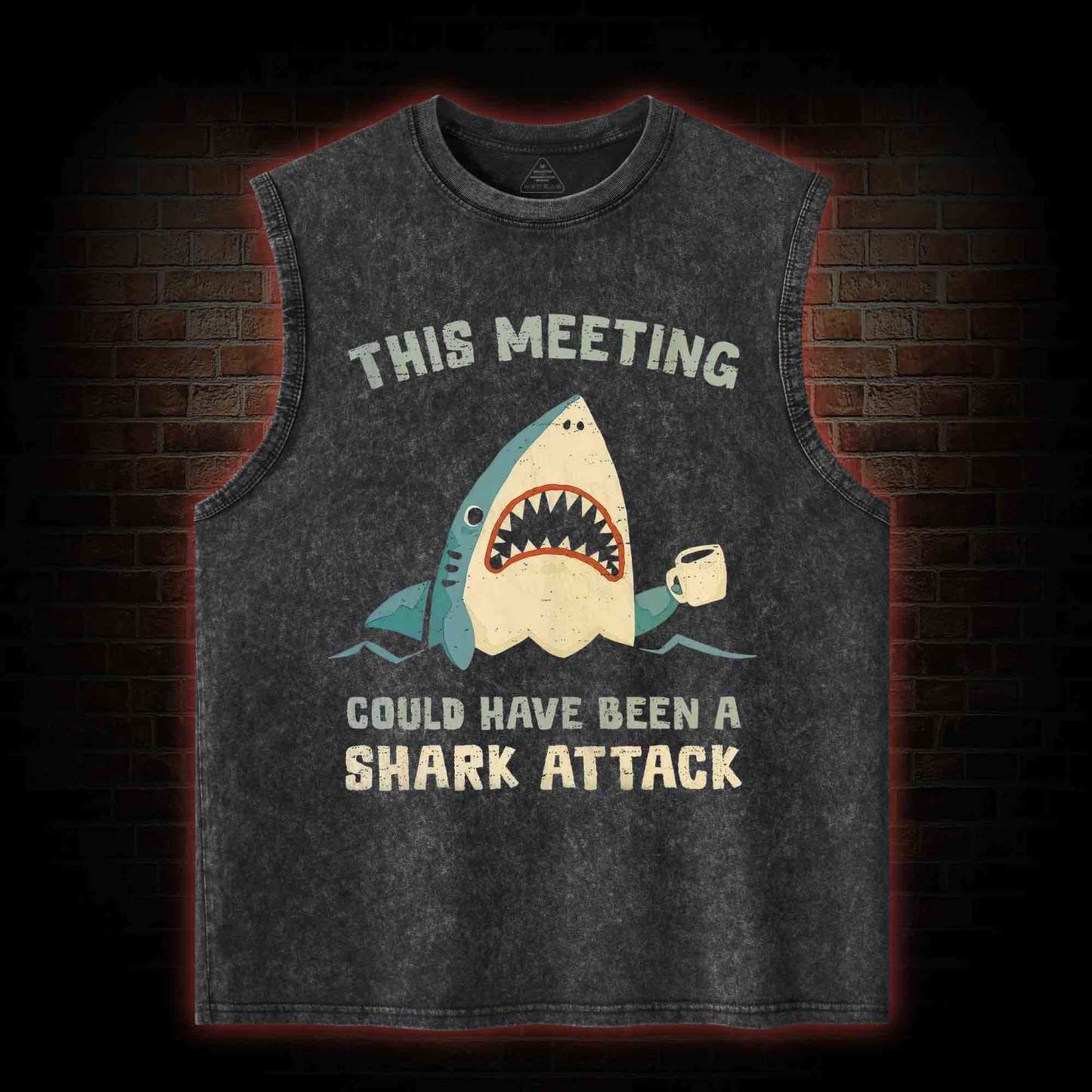 This Meeting could have been a Washed Tank Top