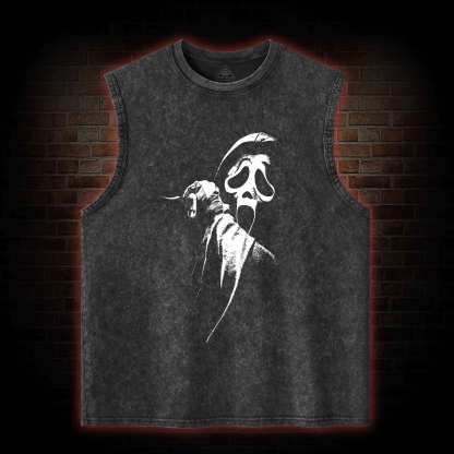 What's Your Favorite Scary Movie Washed Tank Top