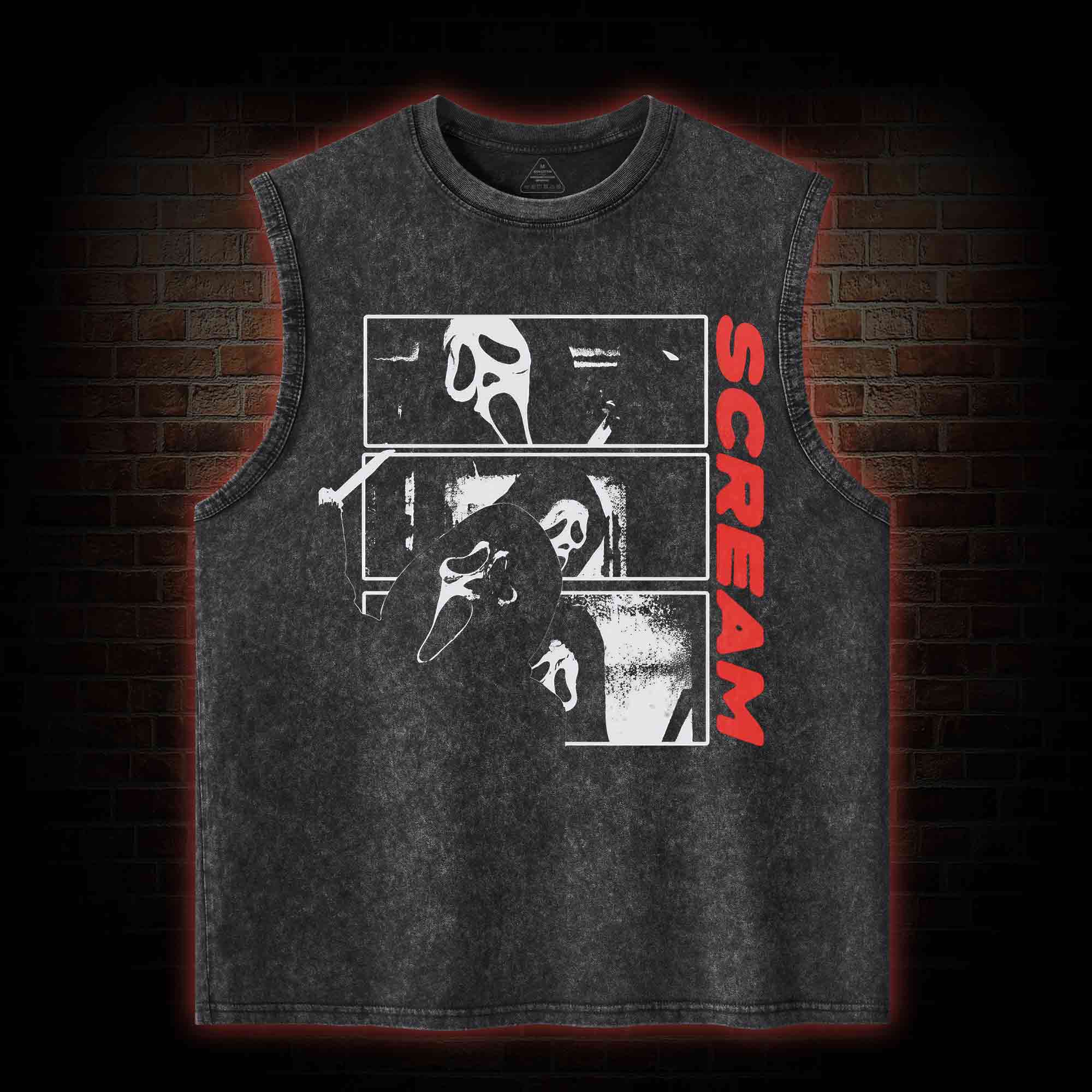 Don't Hang up the Phone Washed Tank Top