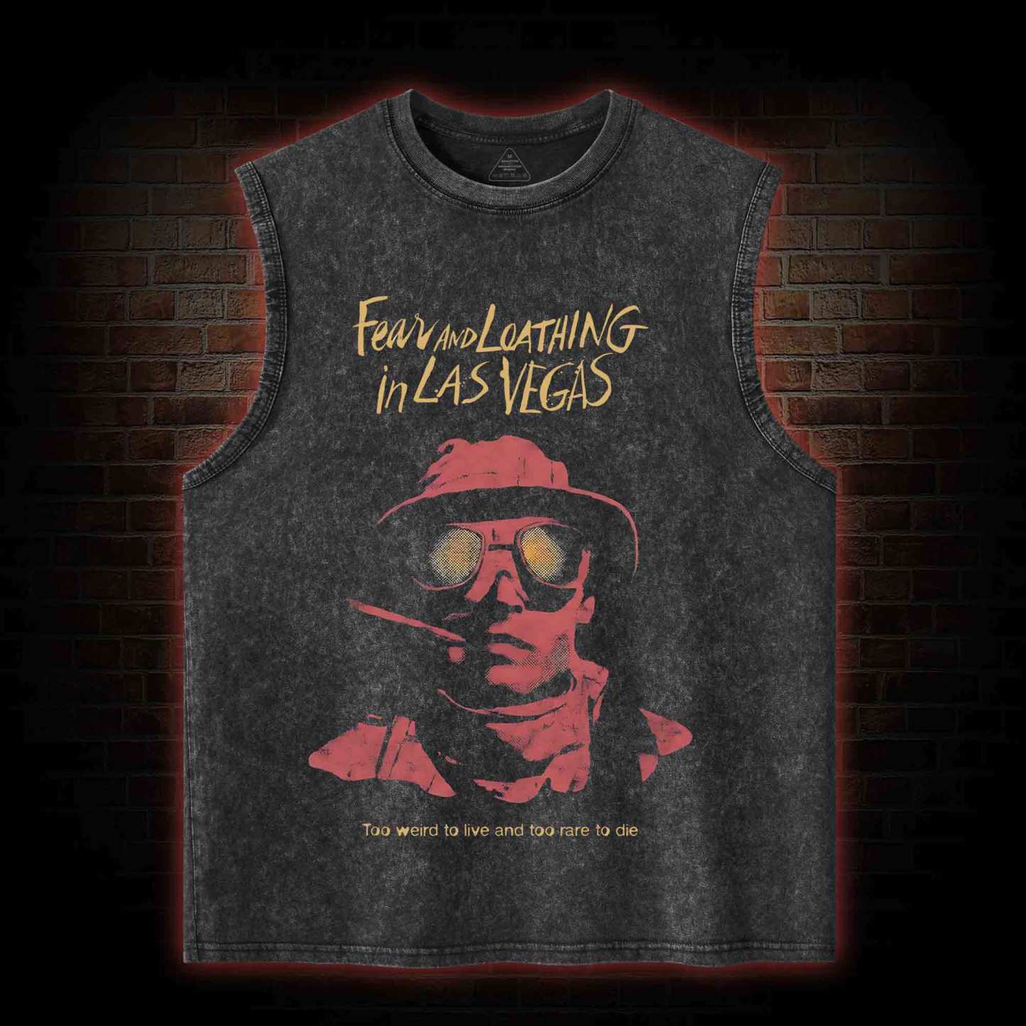 Too Weird to Live and too Rare to Die Washed Tank Top