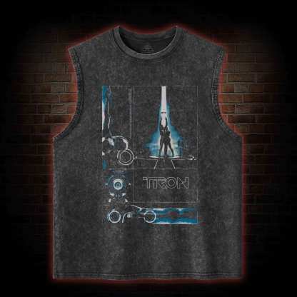 The Grid A Digital Frontier Washed Tank Top