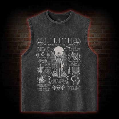 Lilith Feminist Washed Tank Top