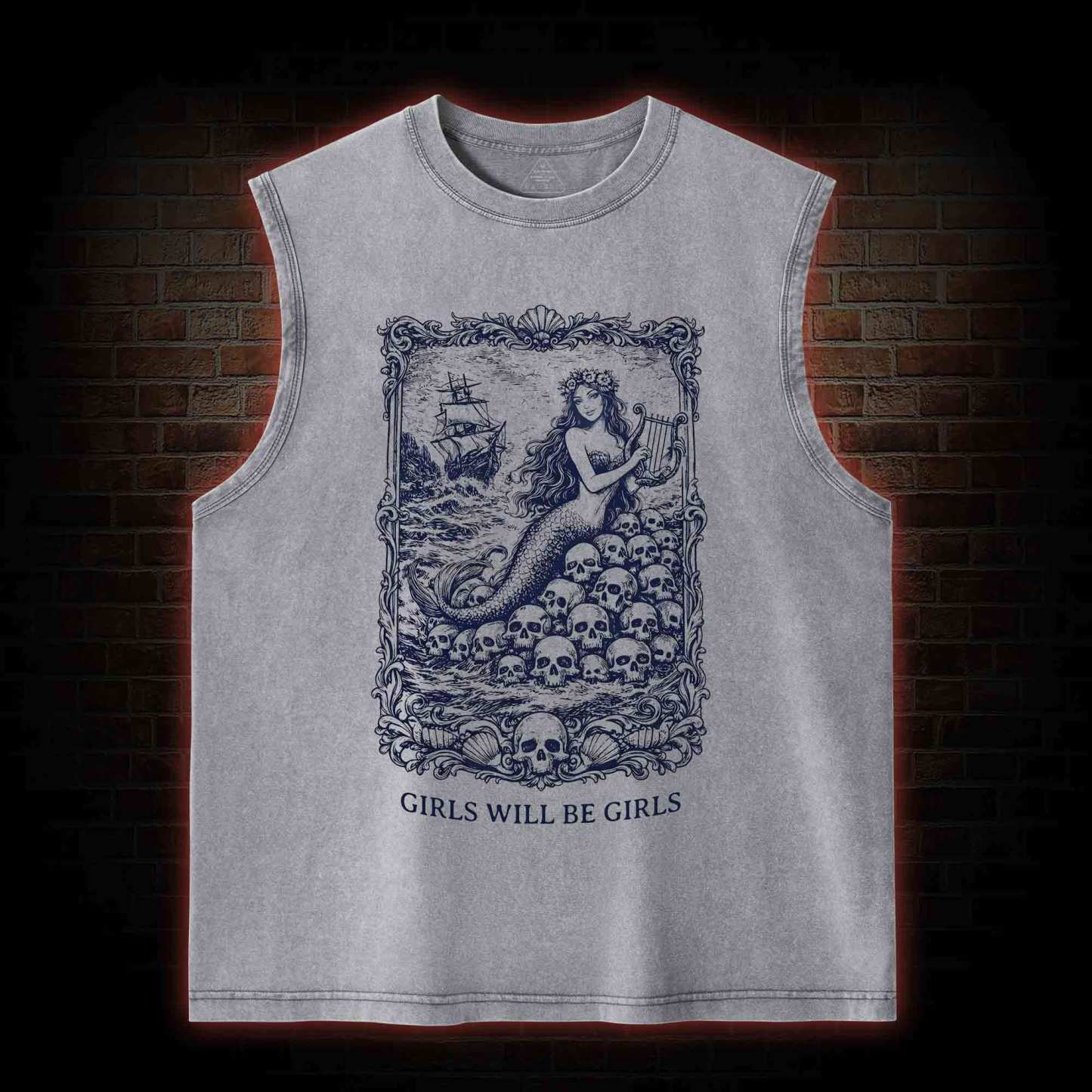 Girls will be Girls Greek mythology Washed Tank Top