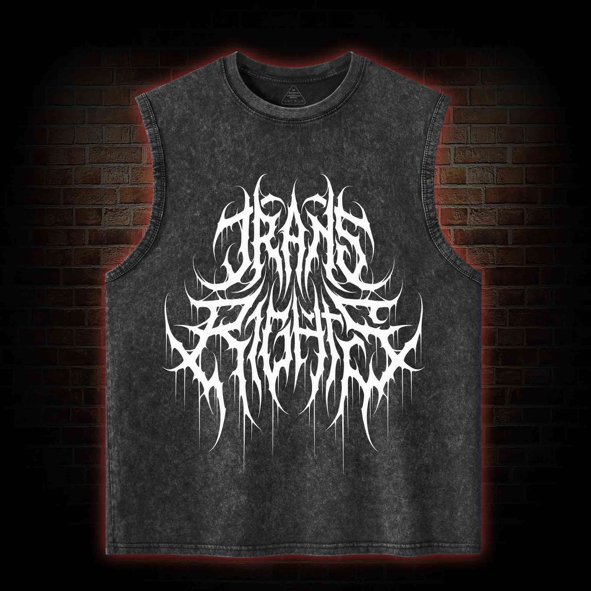 Trans Rights Washed Tank Top
