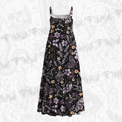 238Witchy Lunar Serpent Wildflower Wide Straps Maxi Dress