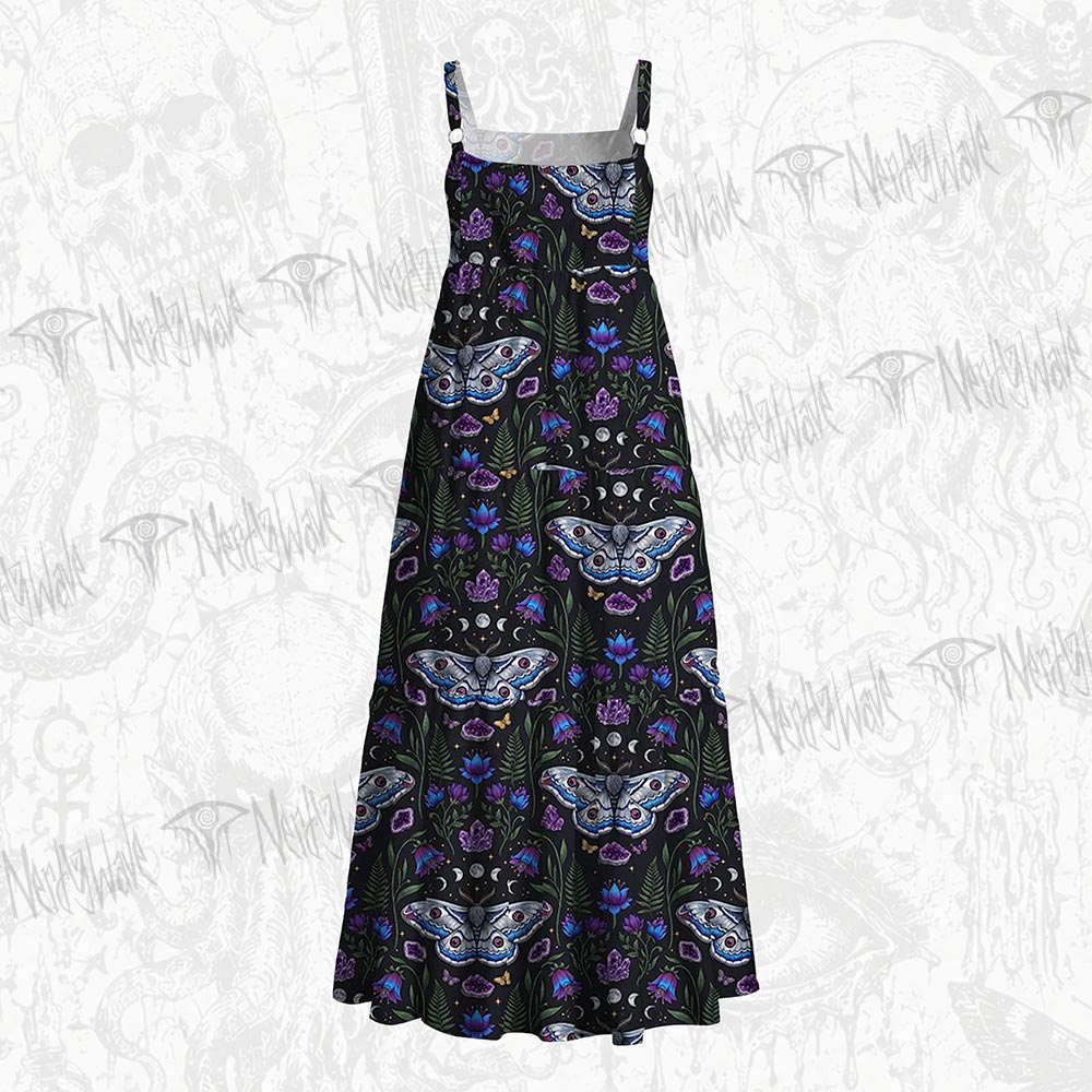 234Witchy Lunar Serpent Wildflower Wide Straps Maxi Dress