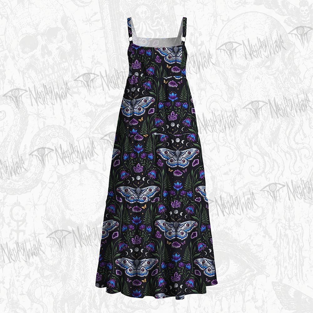 234Witchy Lunar Serpent Wildflower Wide Straps Maxi Dress