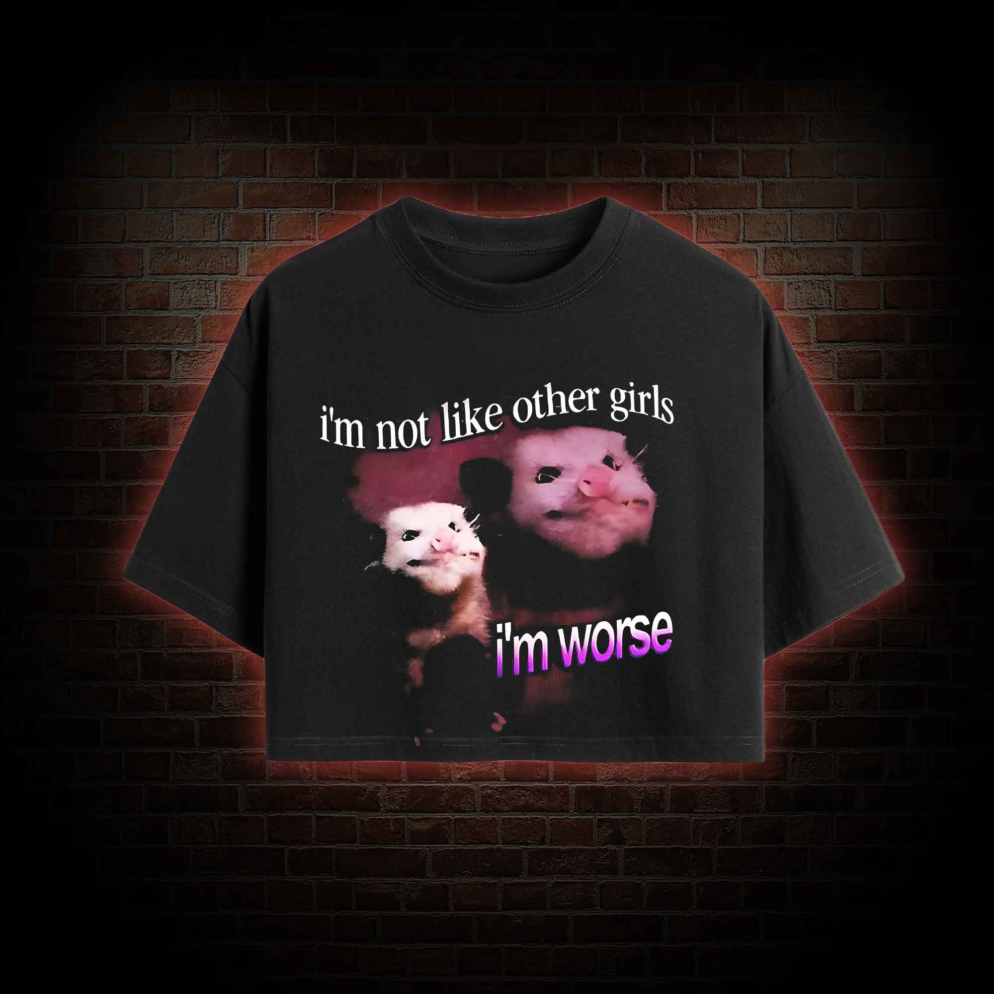 I'm Not Like Other Girls I'm Worse Crop Top