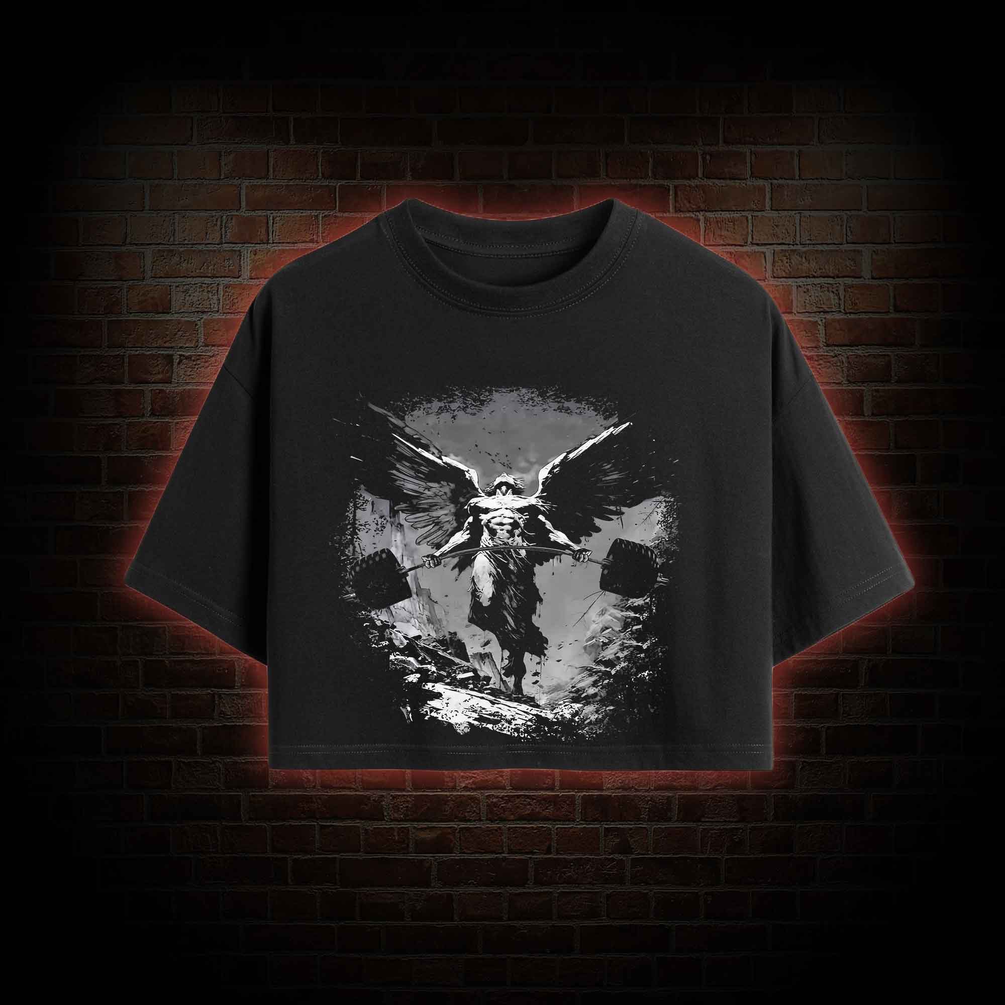Lift like a God Greek mythology Crop Top