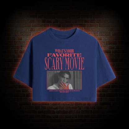 What's Your Favorite Scary Movie Crop Top