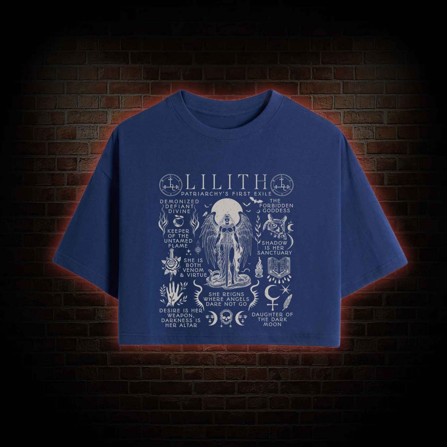Lilith Feminist Crop Top