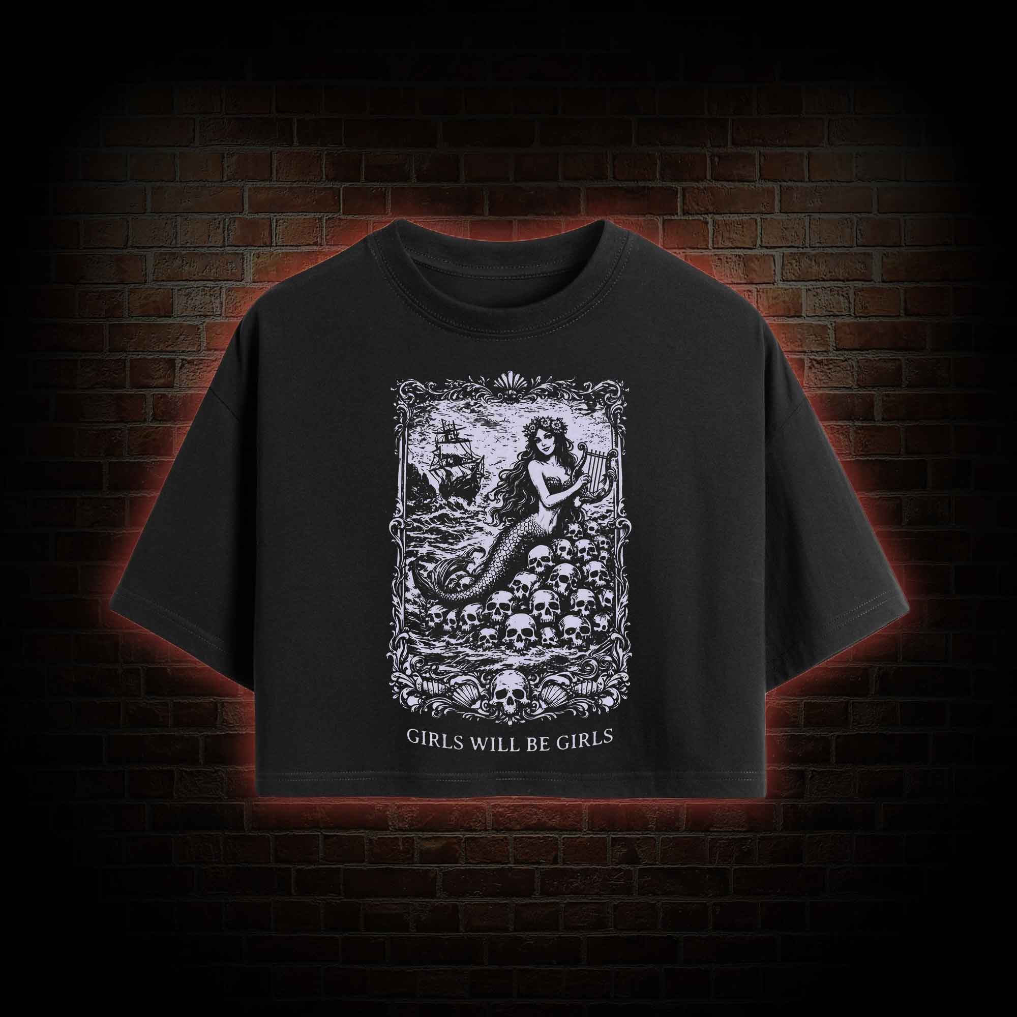 Girls will be Girls Greek mythology Crop Top