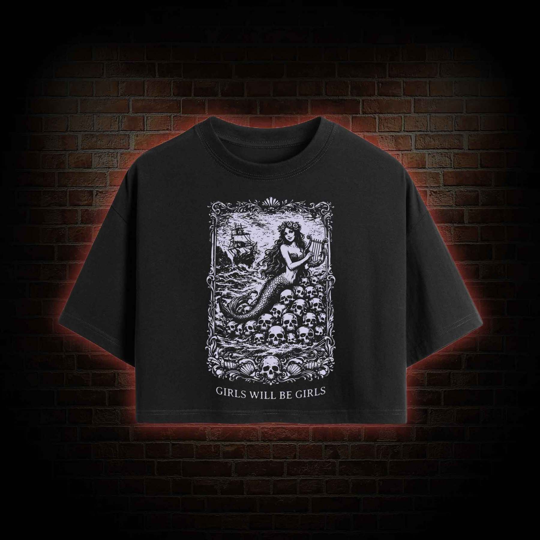 Girls will be Girls Greek mythology Crop Top