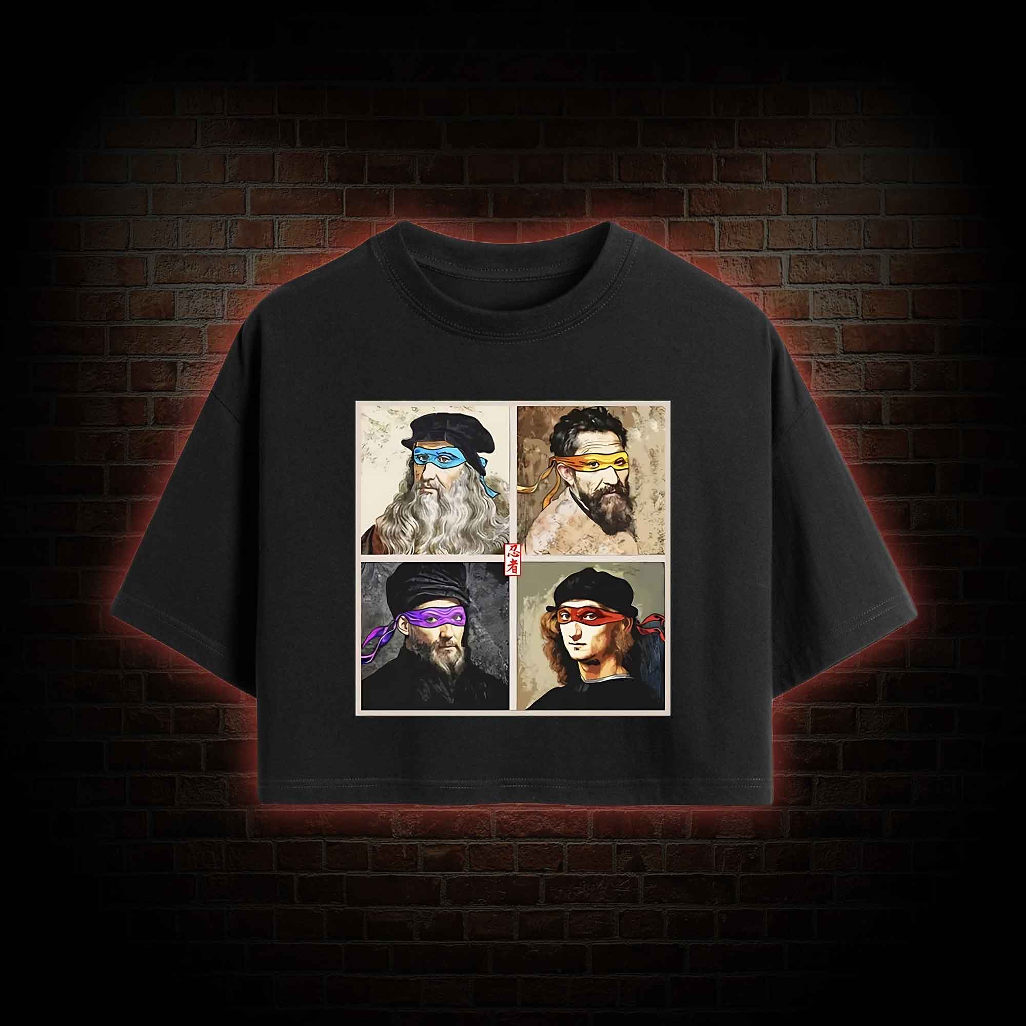 Masters of the Renaissance in the Light Crop Top