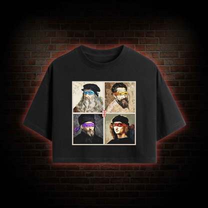 Masters of the Renaissance in the Light Crop Top