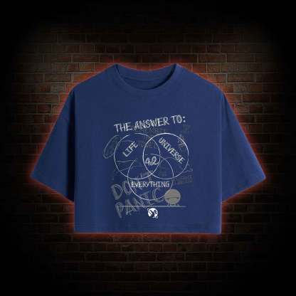 Life Universe Everything Crop Top