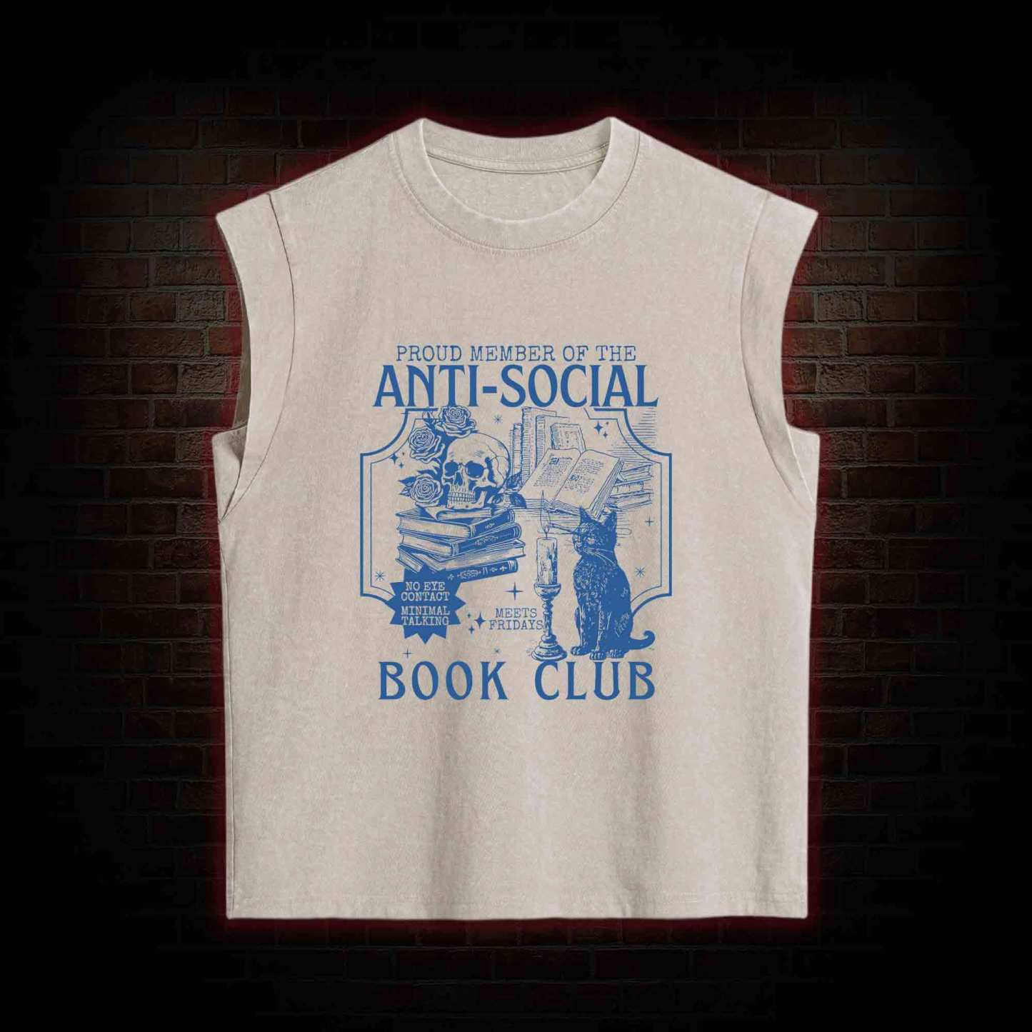 Anti-Social Book Club Women's Washed Tank Top