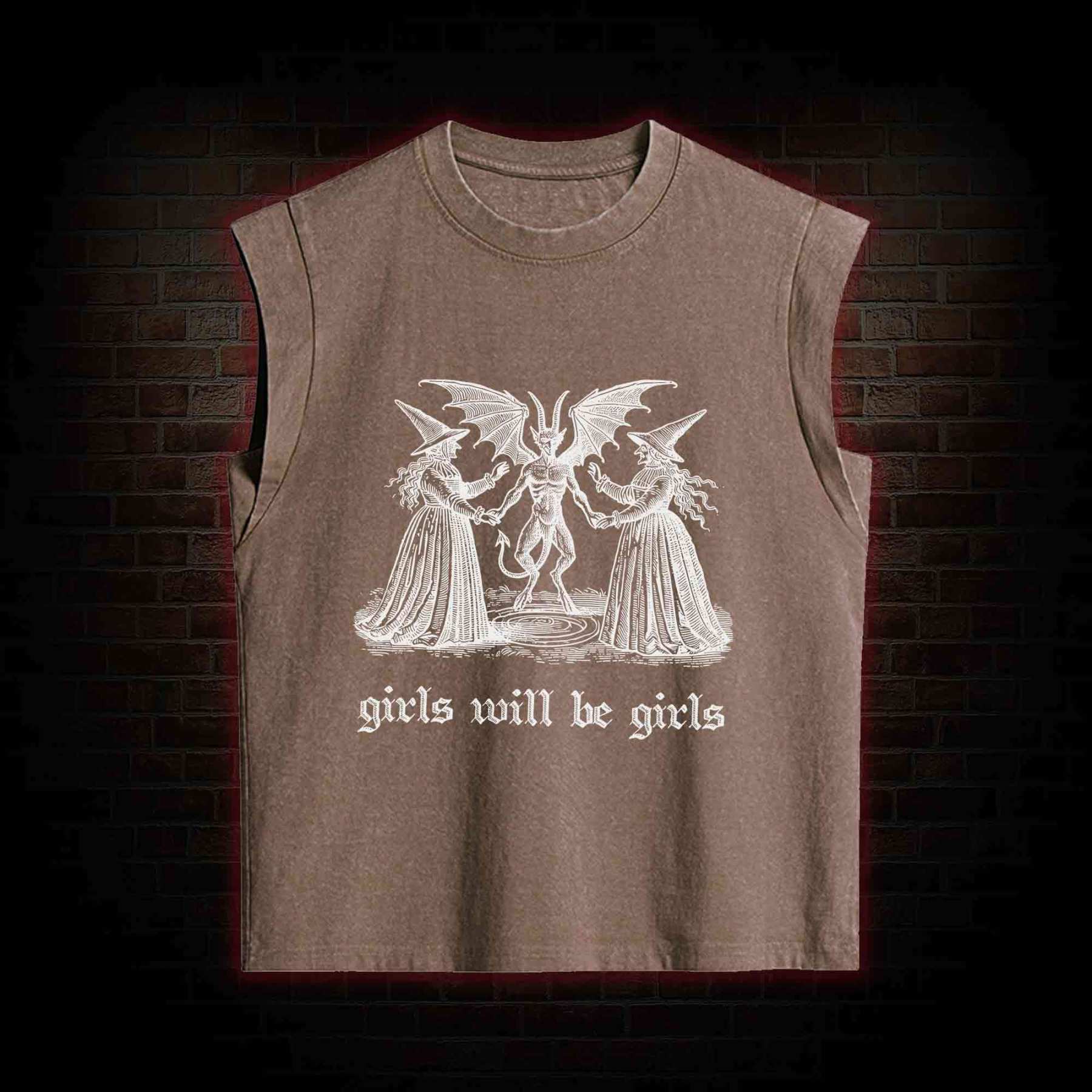 Girls Will Be Girls Women's Washed Tank Top
