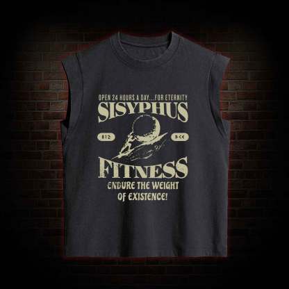 Sisyphus Fitness Kid Greek mythology Women's Washed Tank Top