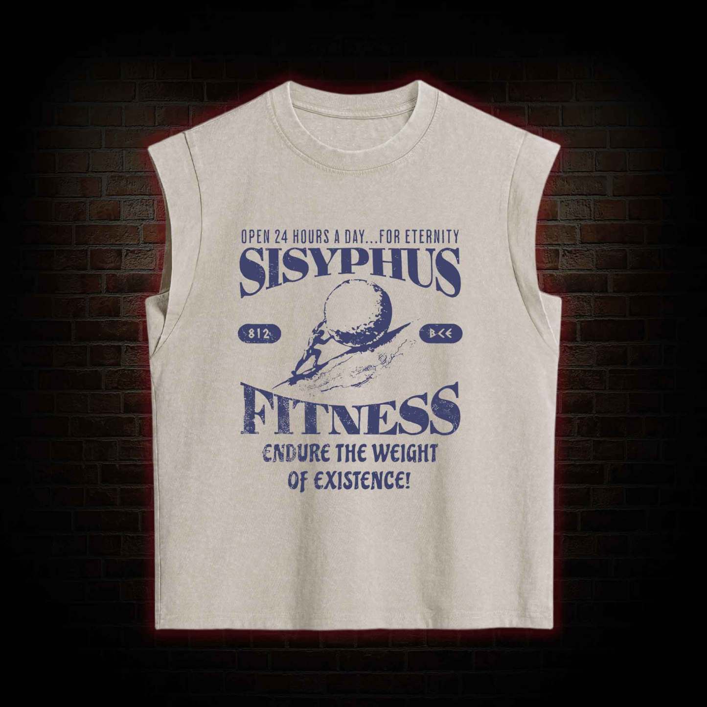 Sisyphus Fitness Kid Greek mythology Women's Washed Tank Top