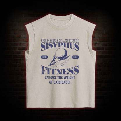 Sisyphus Fitness Kid Greek mythology Women's Washed Tank Top