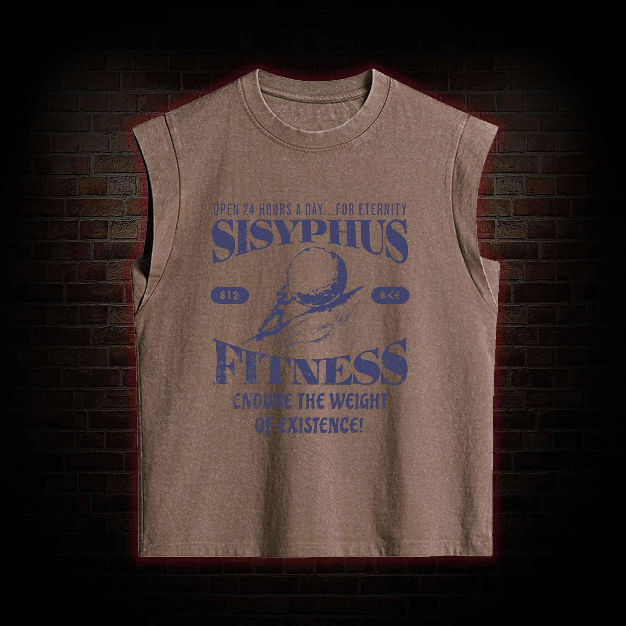 Sisyphus Fitness Kid Greek mythology Women's Washed Tank Top
