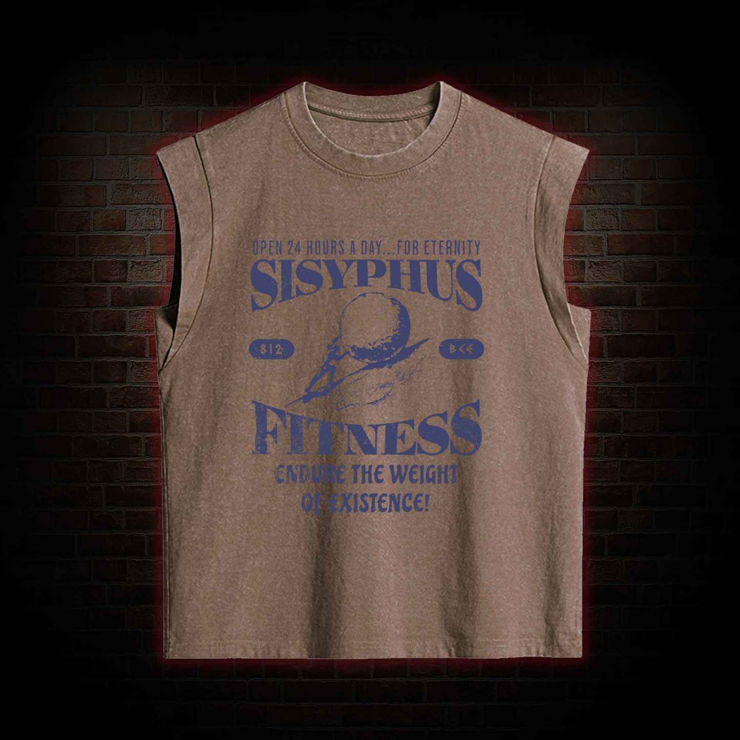 Sisyphus Fitness Kid Greek mythology Women's Washed Tank Top
