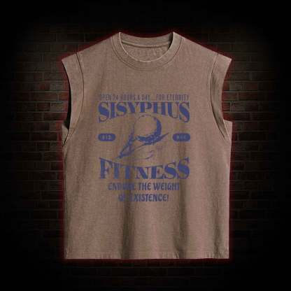 Sisyphus Fitness Kid Greek mythology Women's Washed Tank Top