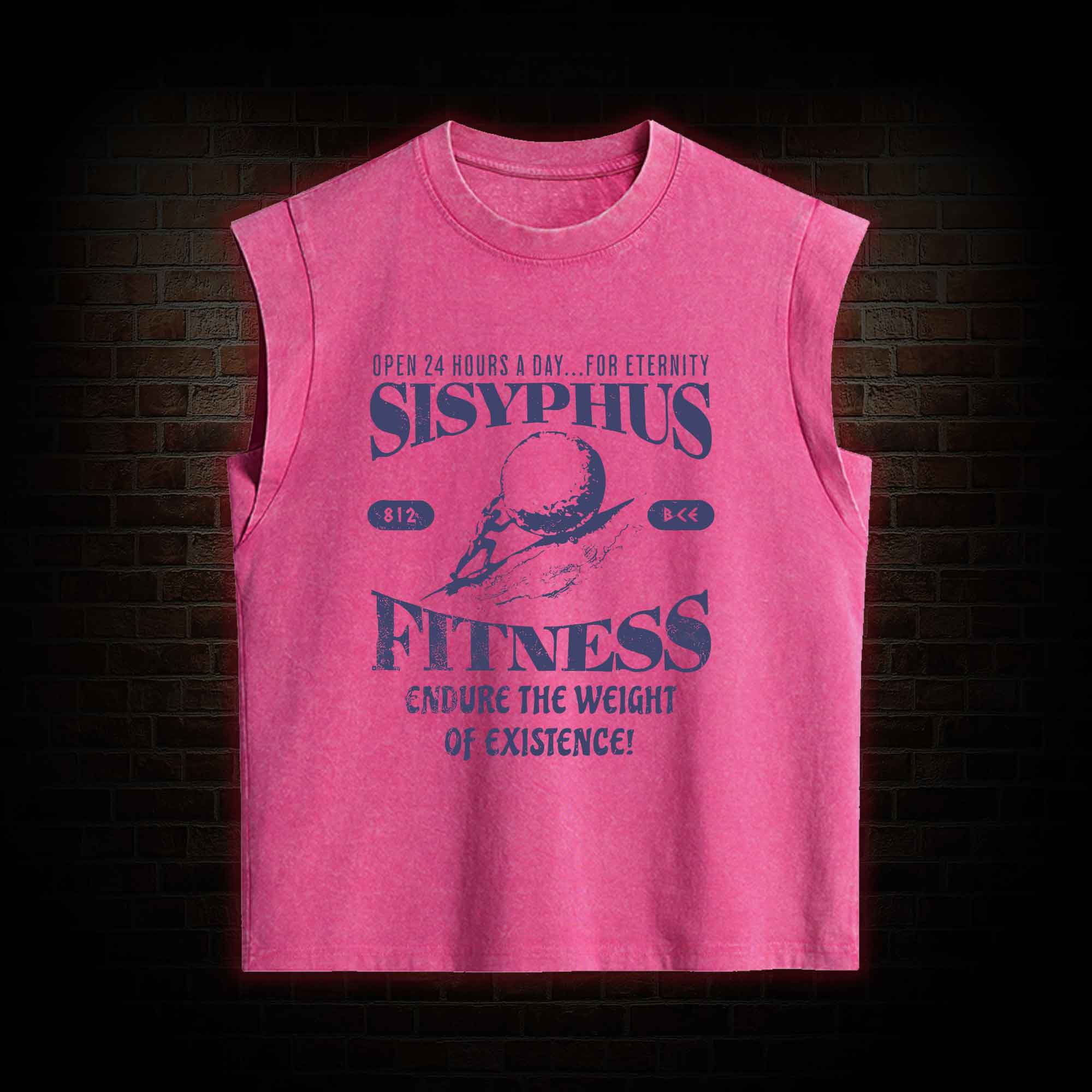 Sisyphus Fitness Kid Greek mythology Women's Washed Tank Top