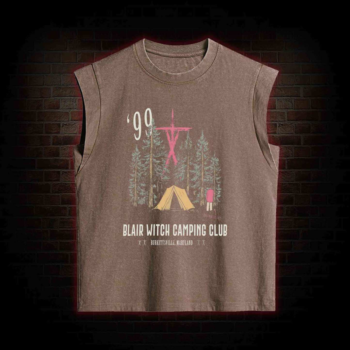 Witch Camping Women's Washed Tank Top