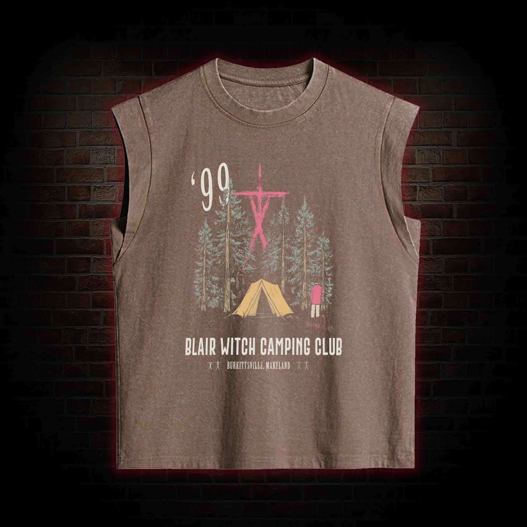 Witch Camping Women's Washed Tank Top