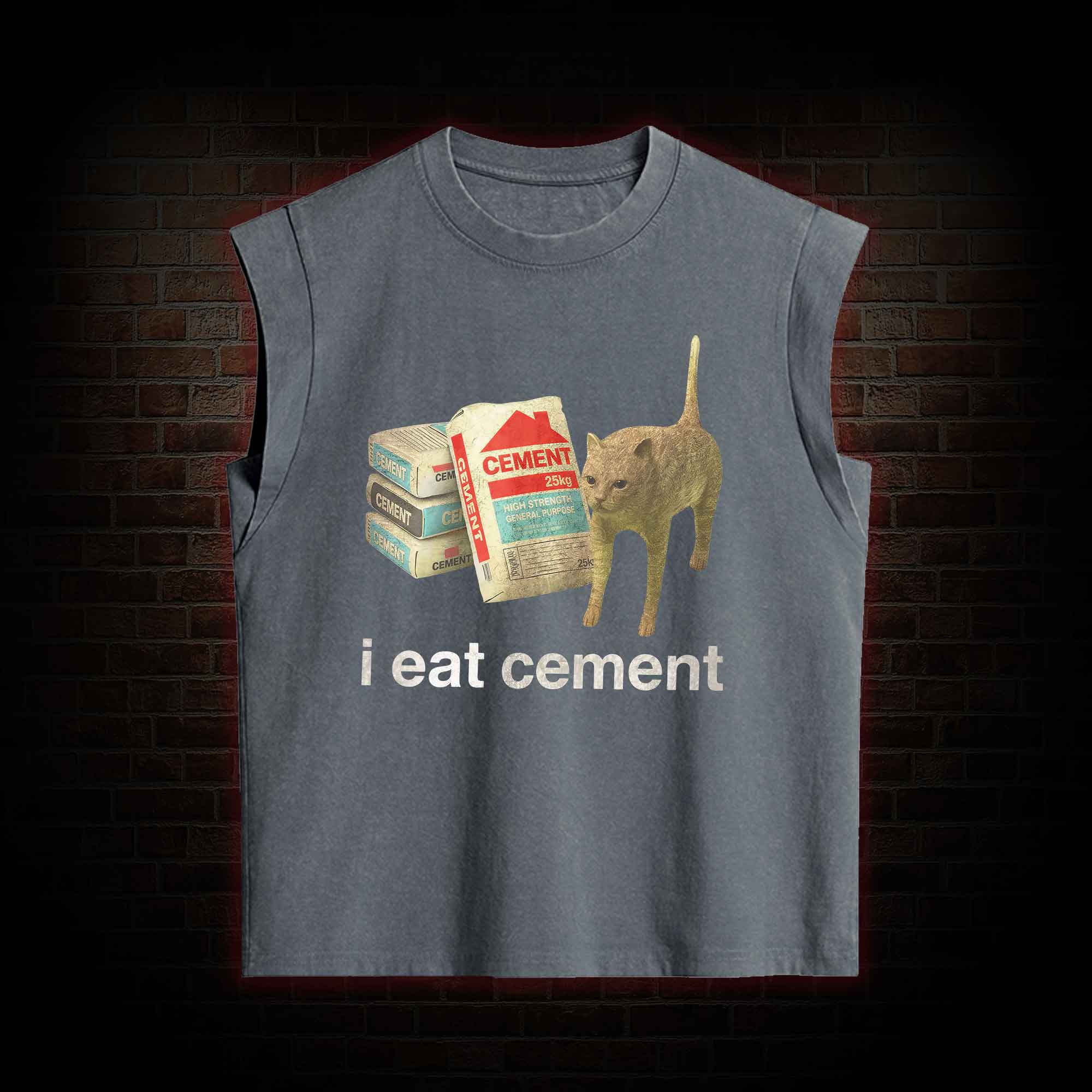I Eat Cement Women's Washed Tank Top