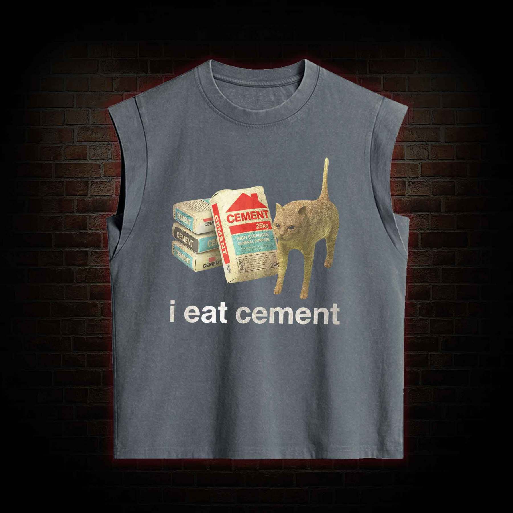 I Eat Cement Women's Washed Tank Top