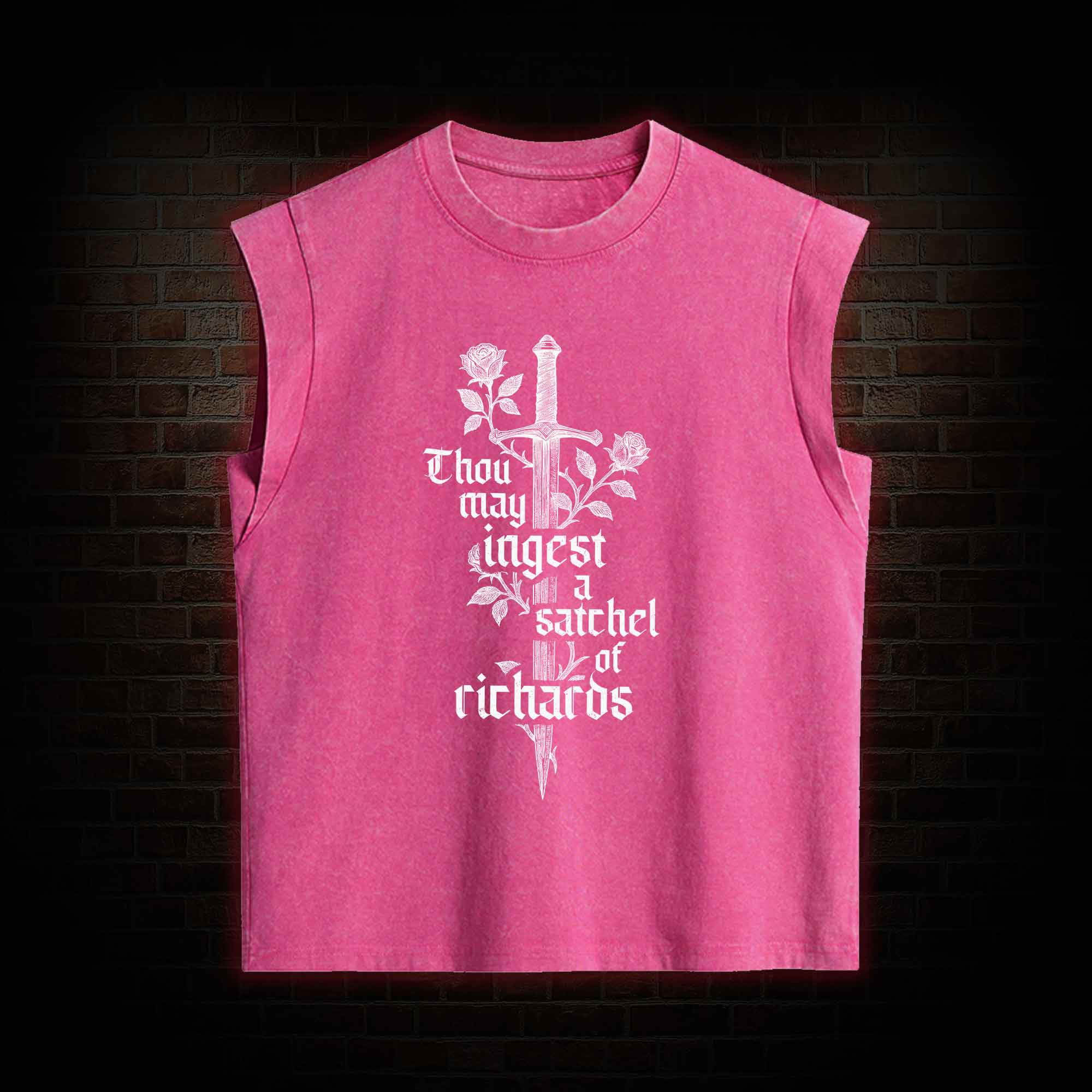 Thou May Ingest a Satchel of Richards Women's Washed Tank Top