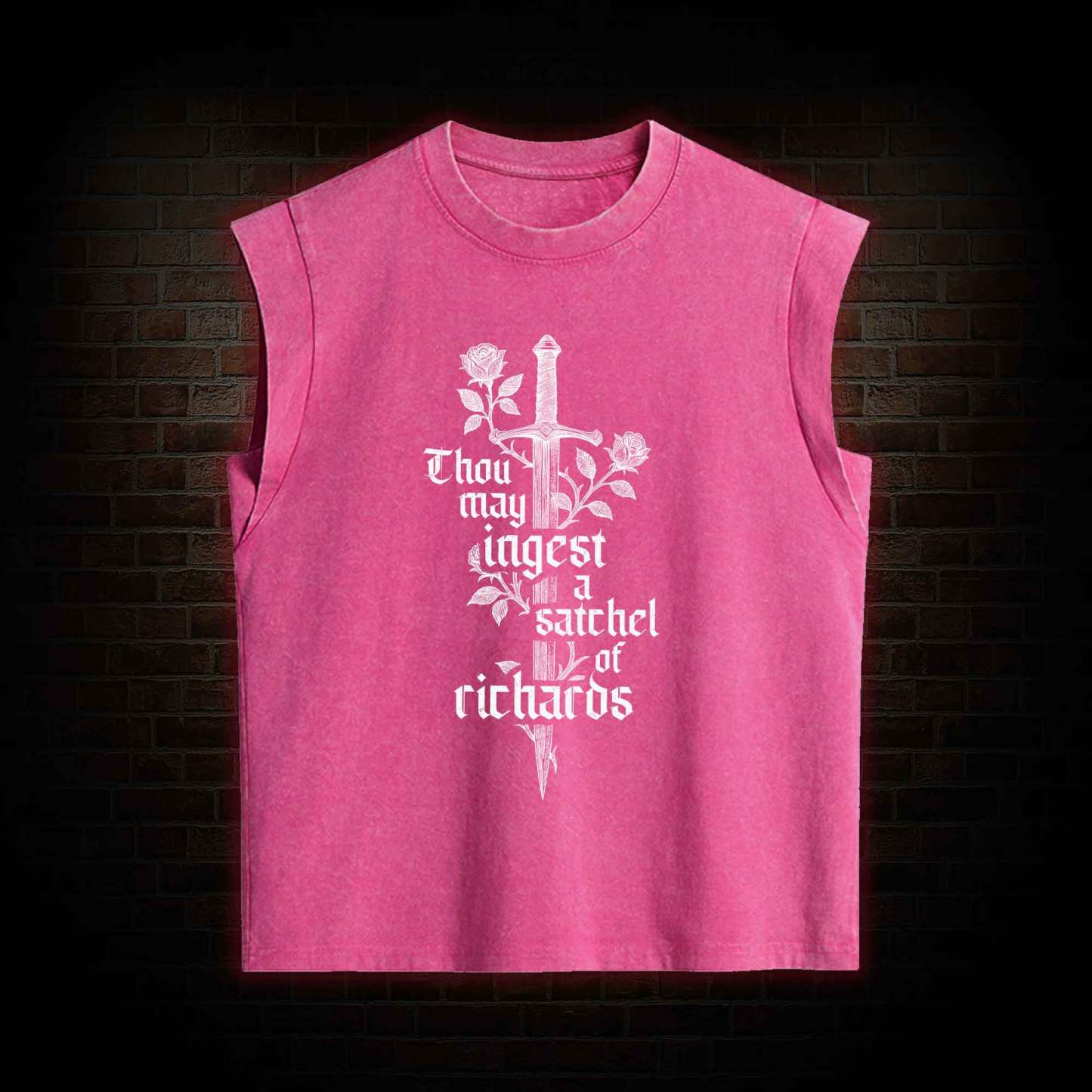 Thou May Ingest a Satchel of Richards Women's Washed Tank Top