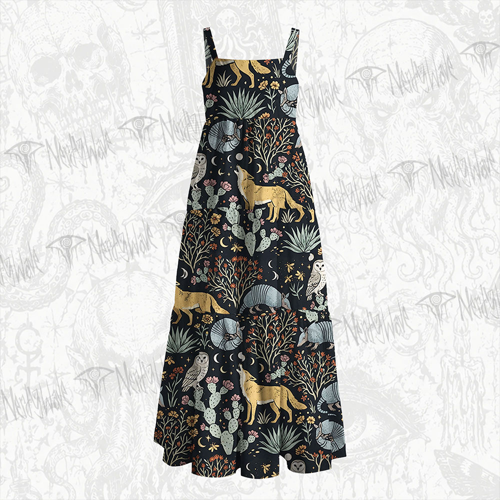 249Moth and Botanical Wide Straps Maxi Dress
