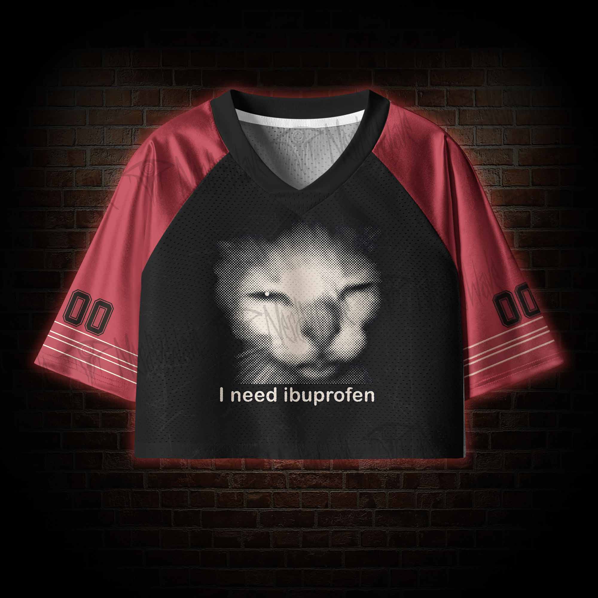 Need Ibuprofen Women's Cropped Mesh Jersey