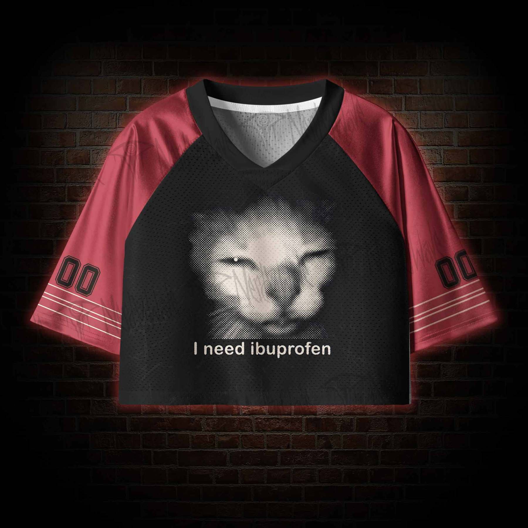 Need Ibuprofen Women's Cropped Mesh Jersey