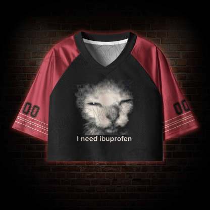 Need Ibuprofen Women's Cropped Mesh Jersey
