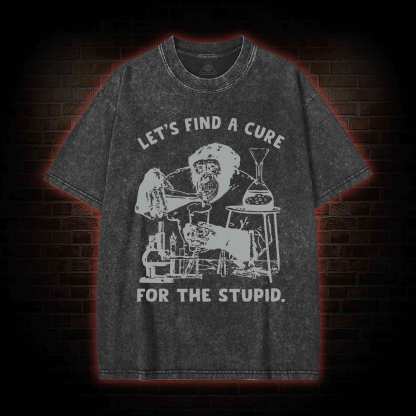 Let's Find A Cure Washed T-shirt