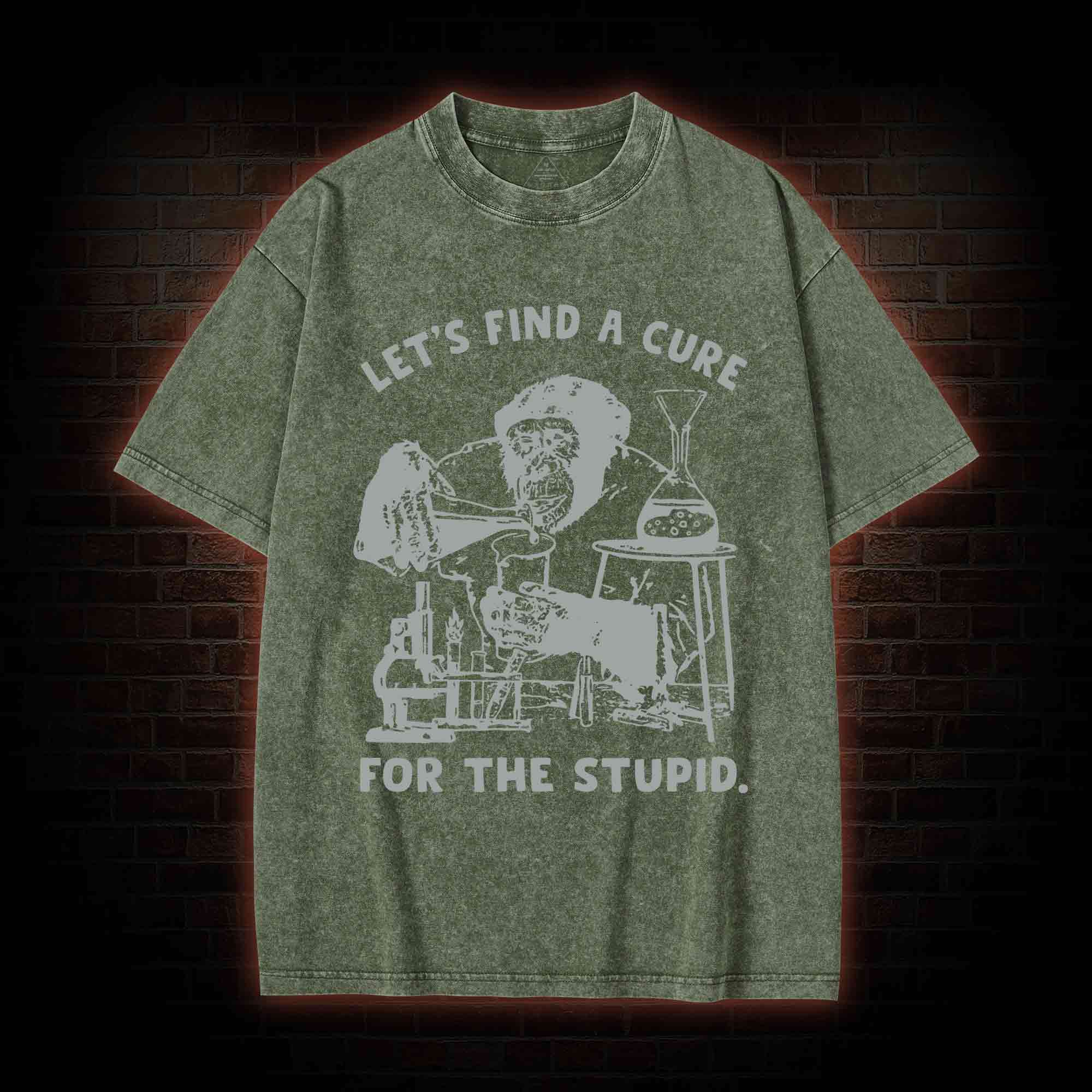 Let's Find A Cure Washed T-shirt