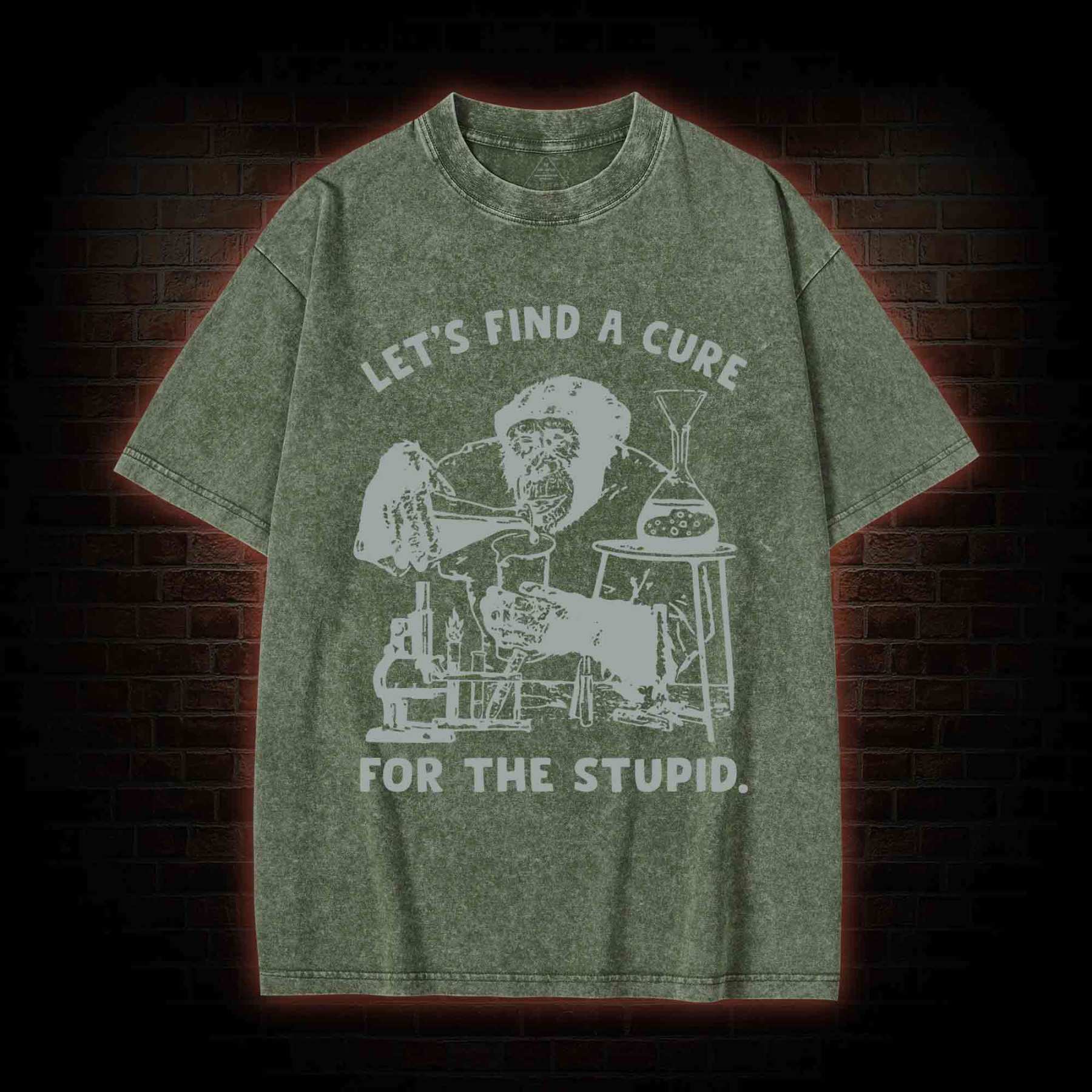 Let's Find A Cure Washed T-shirt